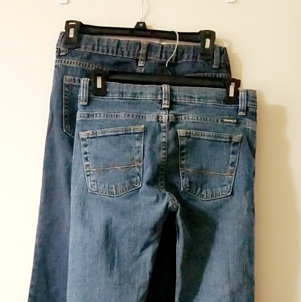 Bundle of boys blue jeans